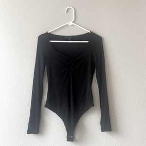 Banana Republic Long-sleeve Thong Bodysuit, XS